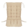 thumbnail image 2 of SINGES Rocking Chair Cushion and Pads Corduroy Chair Cushion with Ties Back and Seat Cushion for Desk Chair, Dining Chairs, Kitchen Chair, Lounge Chair 17.5x39 in, 2 of 6