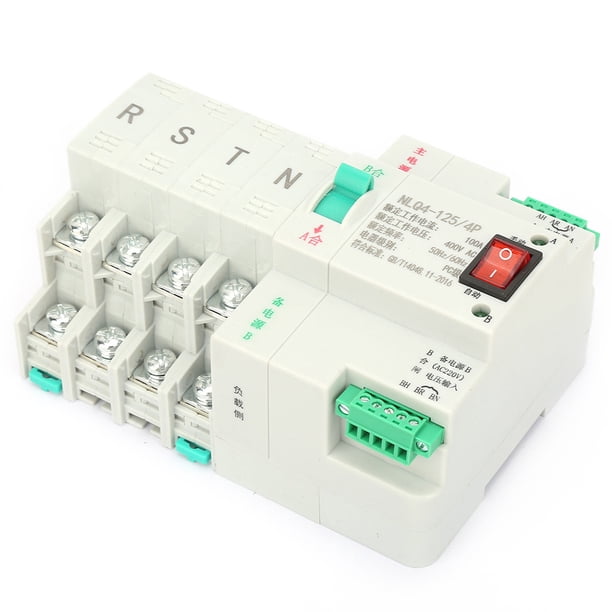 P Interruptor de transferencia automática, AC 400V 4P 63/80/100A Interruptor de transferencia Interruptor de transferencia automática de doble potencia Tecnología de vanguardia