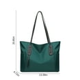 thumbnail image 3 of Luxalzxs Tote Bag for Women Large Lightweight Nylon Work Top-Handle Shoulder Bag Water Resistant Foldable Travel Purse, 3 of 8