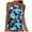 Navy, variant on Wamejoo Womens Tankini Tops High Neck Bathing Suit Tops Slim Fit Ruched Swim Tops Only UPF50 （Navy, XXL)