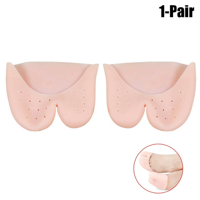 1 Pair Toe Caps Silicone Breathable Protective Toe Cover Toe Cushion Toe Protection for Ballet Dance