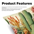 thumbnail image 2 of Cactus Set of 2 Velvet Throw Pillow Covers Inserts for Bed Pillow, Decorative Pillows - 16x16 18x18 20x20 Inches with Unique Patterns for Various Occasions, 2 of 6