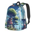 thumbnail image 1 of Disketp Fantasy Treehouse Planet Scene Mochila Escolar de Gran Capacidad y Peso Ligero, Mochila de Viaje Ideal para Escuela, Trabajo y Uso Diario, Cómoda y con Estilo, 1 of 8