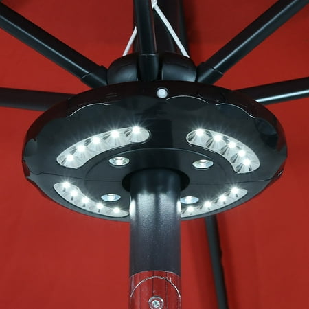 Sunnydaze Outdoor Patio Umbrella Lights Cordless 24 Led 4