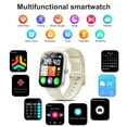 thumbnail image 2 of WeurGhy Smart Watch for iPhone Android, Bluetooth Call and Music Control, Fitness Tracker, 110+ Sports Modes, 1.91" HD Touchsreen, IP68 Waterproof, White, 2 of 7