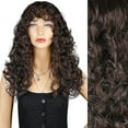 thumbnail image 2 of Xiao Hua Peluca de cabello rizado ondulado de temperamento medio (21,7 pulgadas, A108), 2 of 2