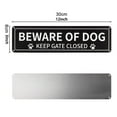 thumbnail image 5 of Tnobhg Beware of Dog Sign Paw Print Keep Gate Closed Sign Durable Aluminum Dog Warning Sign for Home Outdoor, 5 of 7