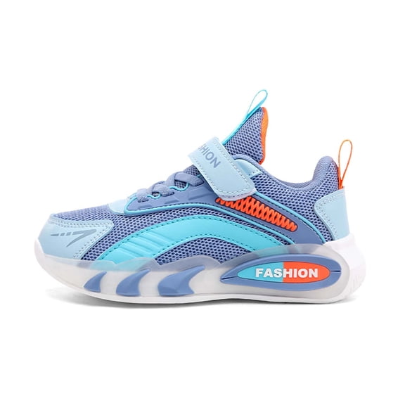 Krdevn Boys' Fashion Mesh Sneakers, Lightweight Breathable Athletic Shoes, Soft Sole Comfortable Footwear for Daily Casual Sports & Outdoor Play,13