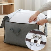 90L Large Storage Bags, 1 Pack Clothe Storage Bins Foldable Closet Organizer Storage Containers With Handles Thick Fabric For Clothing, Blanket, Comforters