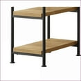 thumbnail image 5 of Desks with 4 Storage Shelves, Industrial Open Design, Golden Oak | Golden | MDF+Metal, 5 of 5