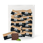 Zero Sugar Dark Chocolate Squares 72% Cocoa, Vegan, Gluten-Free, Stevia Sweetened Candy Bars, 45 Count