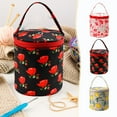 thumbnail image 5 of InsCrazy Large Storage Bags, Wool Bag Storage Organizer Yarn Storage Bag Knitting Bag Portable Yarn Holders Carry Case Storage for Crochet Hook Travel Crochet Hook Organizer, 5 of 5