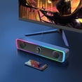 thumbnail image 2 of Wired PC Speakers USB Powered RGB Stereo Desktop Speaker for Laptop, 2 of 5