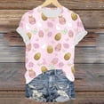 thumbnail image 7 of UngA Womens Easter Tshirt Funny Bunny Graphic T-Shirt Happy Easter Rabbit Tee Top Holiday Casual Easter Shirts Women (Pink,M), 7 of 7