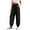 01# Black, variant on Joggers for Women Ihhxva Cuffed Ankle Relaxed Fit Jogger Pants Elastic Waist Solid Color Fashion Adjustable with Pockets Athletic Casual Lounge S-2XL