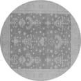thumbnail image 1 of Ahgly Company Indoor Round Oriental Gray Traditional Area Rugs, 5' Round, 1 of 4