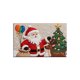 thumbnail image 1 of Alfombra de la Puerta de Navidad 9 × 6 × 1cm Multicolor Flock Baño Alfombra de Piso para la Entrada Del Baño, 1 of 6