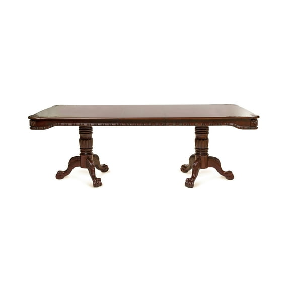 Furniture of America Compton Extendable Dining Table, Brown Cherry