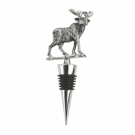 Holiday Wine Stoppers Sale Wine Bottle Stoppers, Rustic Holiday Woodland Moose Reusable Funny Bottle Stopper (Sold by Case, Pack of 12) ()