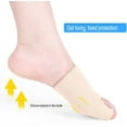 thumbnail image 3 of Bunion Corrector and Bunion Relief Sleeve with Gel Pad Cushion Bunion Protector -Bunionette Relief Socks,Protection and Treatment for Hallux Valgus Bunion Pain - Size L (2 Pair), 3 of 8