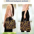 thumbnail image 4 of FORMRS Womens Corduroy Tote Bag Crossbody Shoulder Handbag with Pocket, Purple Leopard Print, 4 of 7