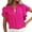 Hot Pink, variant on Tops for Women Trendy Large 1 And Blouses for Women Summer Solid Casual Ladies Button Shirts Long Sleeve Bodysuit T Shirt Dress Graphic Plain T Shirts with Lace Ladies Short Sleeve Knit Tops Red M