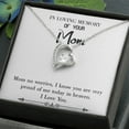 thumbnail image 3 of To Mom Remembrance Message Mom no Worries White Forever Necklace w Message Card, 3 of 7