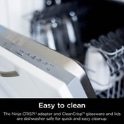 Ninja Crispi Glass Air Fryer 4-Qt, 3-in-1, Air Fry Recrisp, Portable, Dishwasher Safe, FN100ND Blue