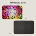 thumbnail image 2 of Pofeuu Colorful Tie Dye Stained Glass 3 Print Hem Mat 40x60 - Multipurpose Doormat for Indoor & Outdoor Use - Welcome Your Guests with our Entrance Mat, 2 of 6