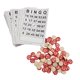 thumbnail image 4 of Vintage wooden bingo game with 40 bingo number cards and 75 checkers. DIY family board game for adults and kids., 4 of 4
