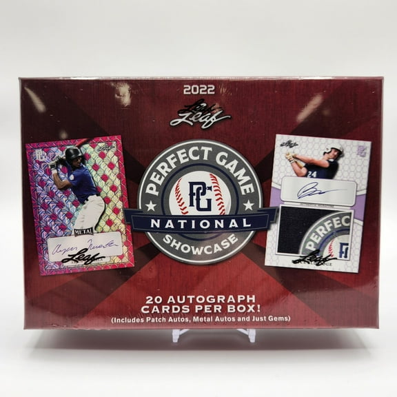 2022 Leaf Perfect Game National Showcase Baseball Hobby Box