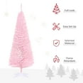 thumbnail image 4 of HOMCOM Pencil Christmas Tree, Slim Xmas Tree with Realistic Branches, 4 of 9