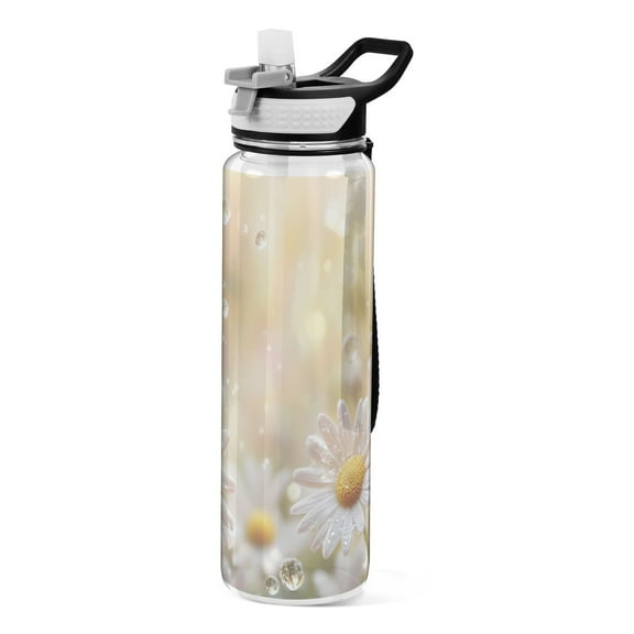 BZSMCE Sport Bottle Daisy Flowers Outdoor sports Water Bottle Size: 10.4x3in