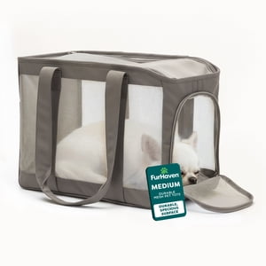 FurHaven Medium Mesh Pet Tote Carrier, Gray