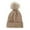 Khaki, variant on Krdevn Winter Knitted Baby Hat with Extra Warm Ear Cap for Boys Girls Soft Yarn Stocking Cap for Cold Weather,Size:0-4 Years