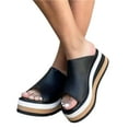 thumbnail image 1 of Lightweight Slippers Comfort Casual Slippers Open Toe Platform Flip Flop Beach, 1 of 6