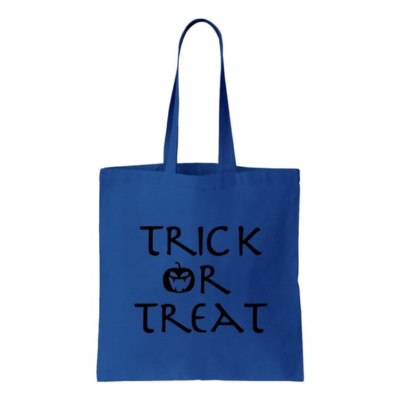Trick Or Treat, Halloween Cotton Canvas Re-Usable Shopping & Carry-All Tote Bag