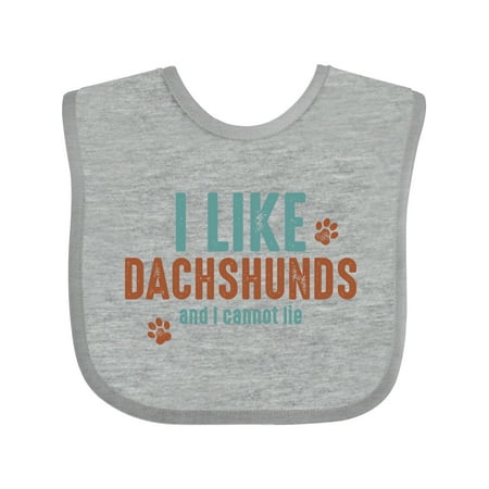 

Inktastic I Like Dachshunds Gift Baby Boy or Baby Girl Bib