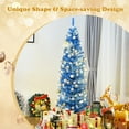 thumbnail image 6 of Gymax 6ft Pencil Artificial Christmas Tree Electroplate Pencil Tree (Blue), 6 of 10