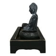 thumbnail image 6 of Meditating Gautama Buddha Zen Garden Kit With Pebbles And Candle Holder Barrels, 6 of 9