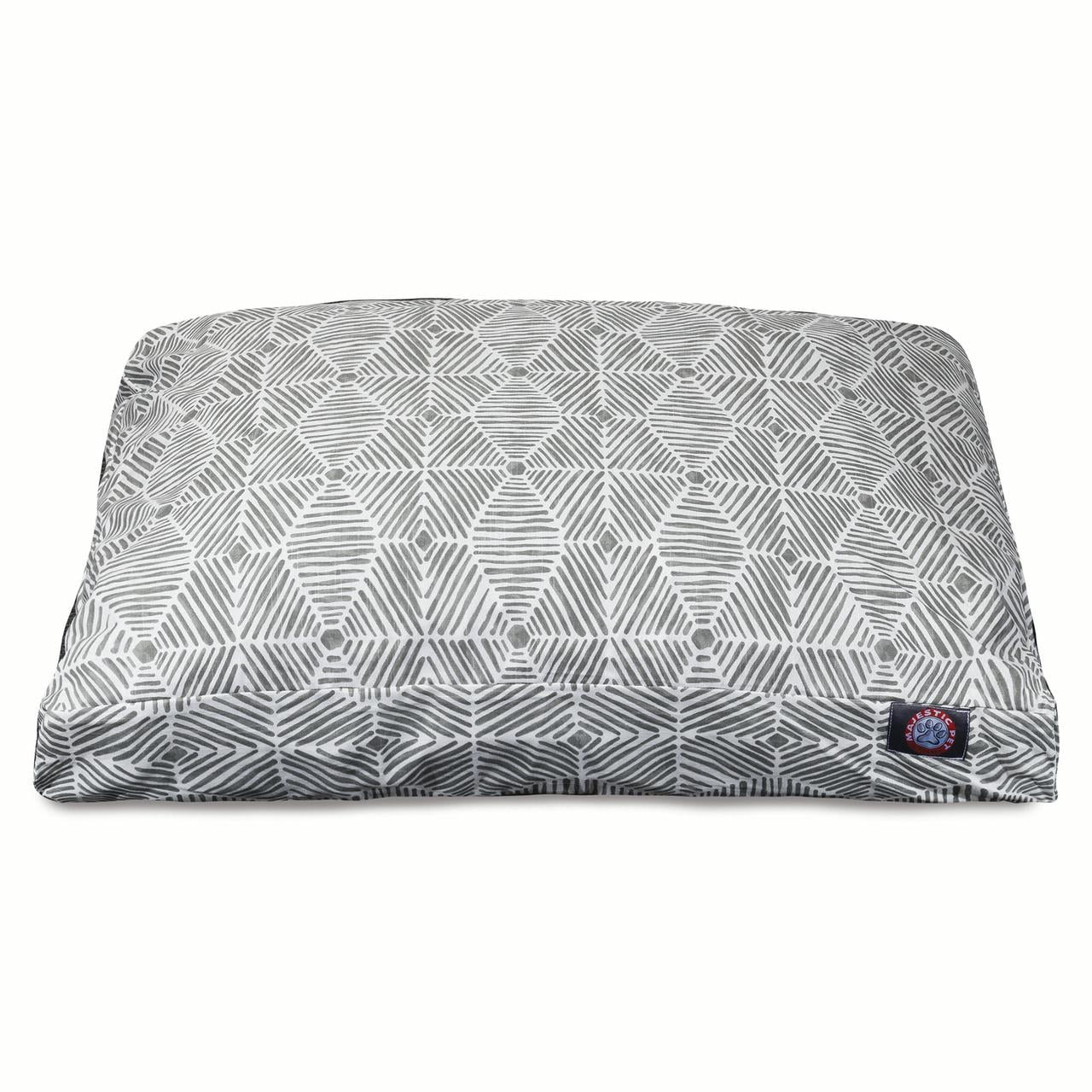 Majestic Pet Charlie Rectangle Dog Bed Cotton Twill Removable Cover Gray Small 27" x 20" x 4"