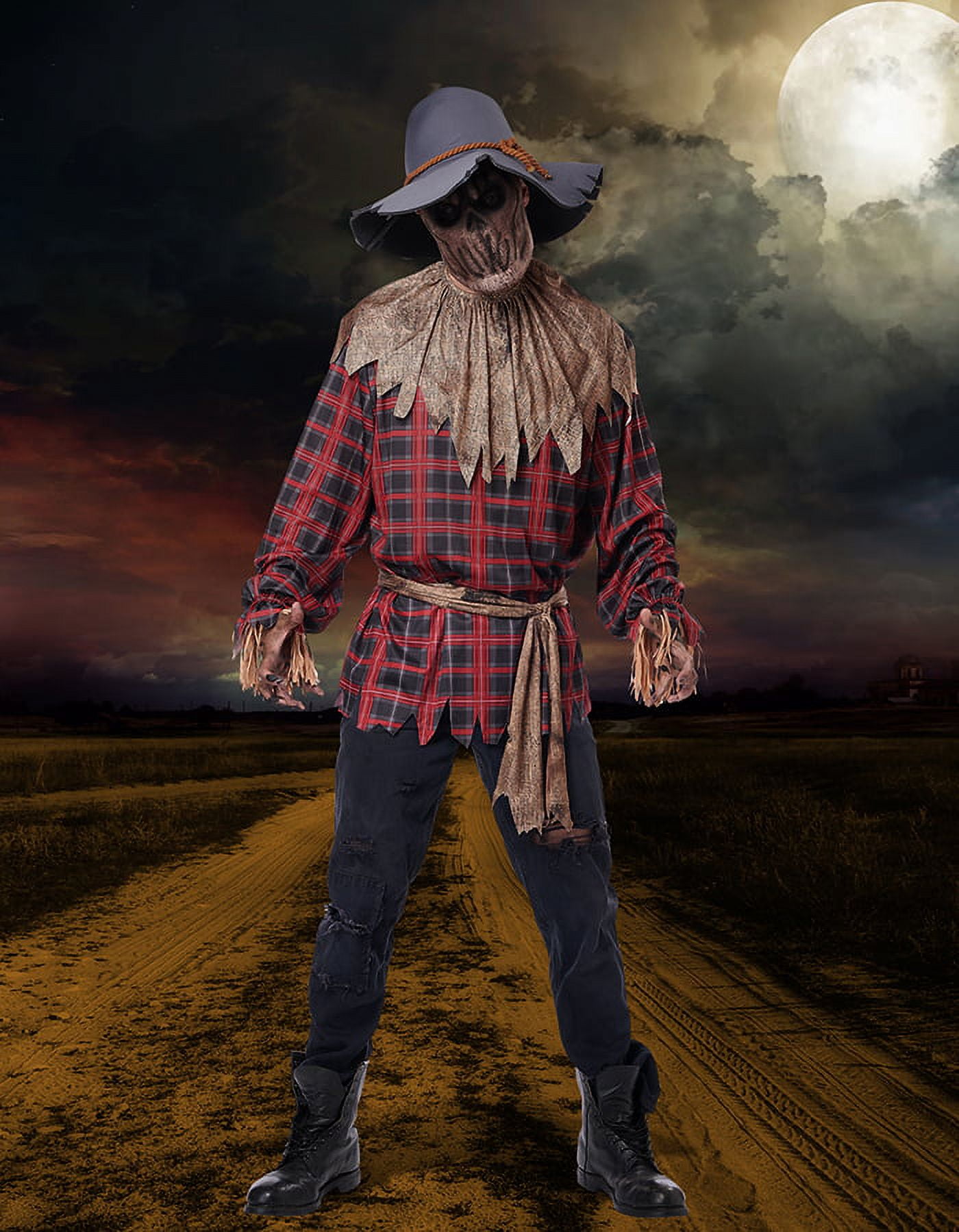 Way to Celebrate Halloween Men Scarecrow Costume Large Walmart