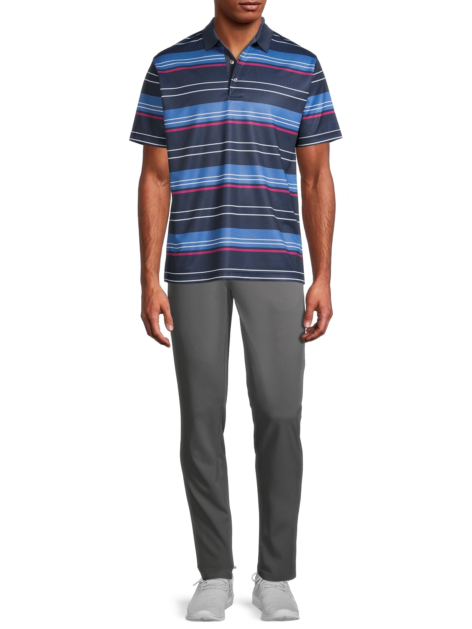 Ben Hogan Men's Performance Short Sleeve Printed Golf Polo Shirt