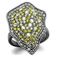 thumbnail image 1 of Bague en Acier Inoxydable Noir Clair Cristal Multi SZ 9 TK2805-9, 1 of 4