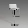 thumbnail image 2 of 32" White Eco-Leather and Steel, 2 of 3