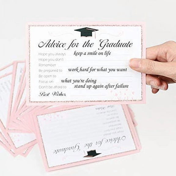 MALLMALL6 Graduation Advice Cards for Party Supplies, 50-Pack