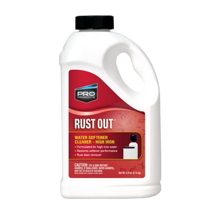 Pro Products RO05B Rust Out Water Softener Cleaner And Iron Remover, 4.75 lb. (76 (Best Way To Clean Rust Out Of Gas Tank)