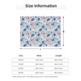 thumbnail image 5 of Rateoe Cute Chameleons On Blue Pattern Flannel Throw Blanket, Ultra-soft Blanket for Bed, Couch, Car, Hypoallergenic Anti-pilling blanket-50"x40"(Horizontal), 5 of 6
