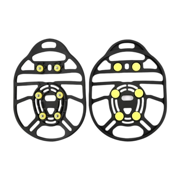 figatia Ice Snow Traction Cleats, Ice Grippers, Portable Universal Non Slip Ice Cleats, Shoe Spikes Grips for Hiking Shoes Snow Boots