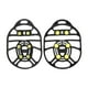 thumbnail image 1 of Tacos de tracción Strade Fareast Limited Pinzas para hielo 6 clavos, 1 of 8
